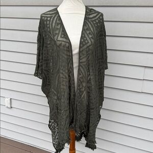 American Eagle Green duster/kimono